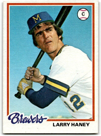 1978 Topps Larry Haney Milwaukee Brewers #391