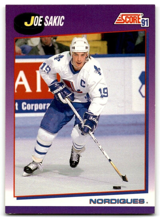 1991-92 Score American Joe Sakic Quebec Nordiques #25