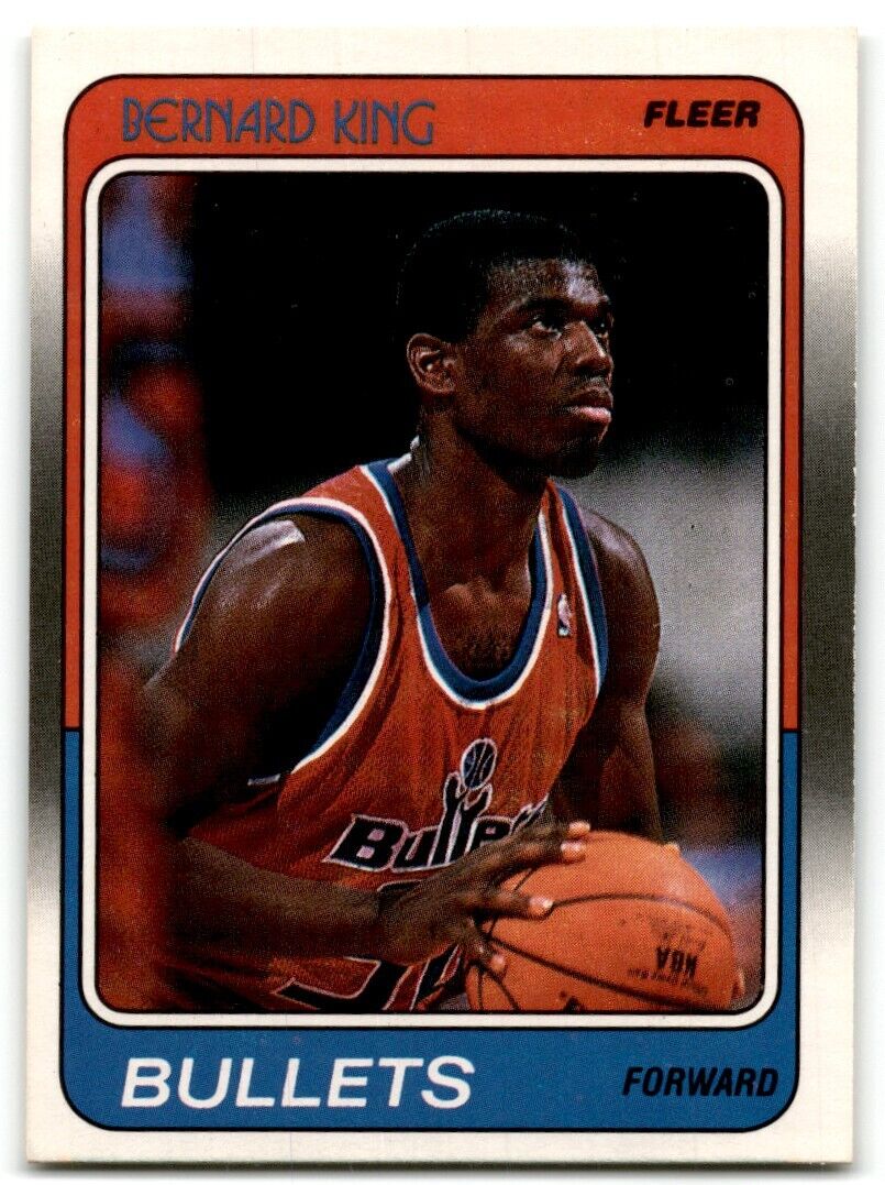 1988-89 Fleer Bernard King Washington Bullets #116