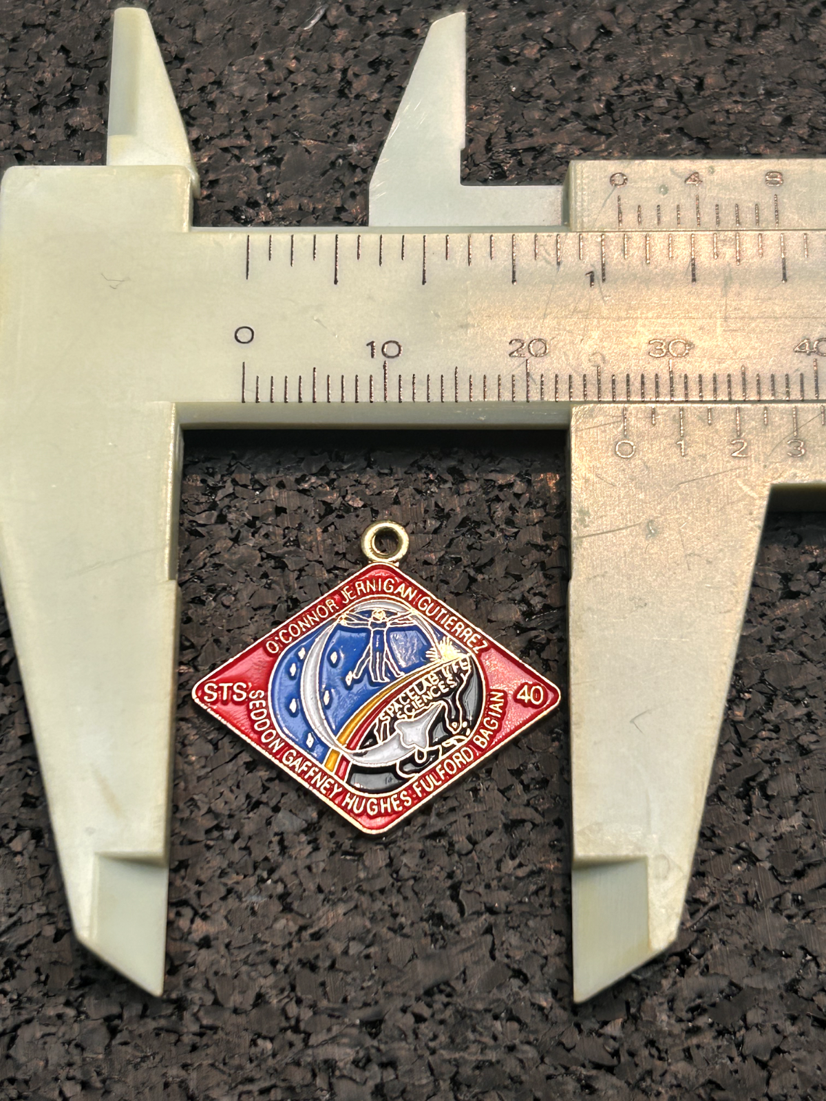 NASA Space Shuttle STS-40 Necklace PENDANT CHARM