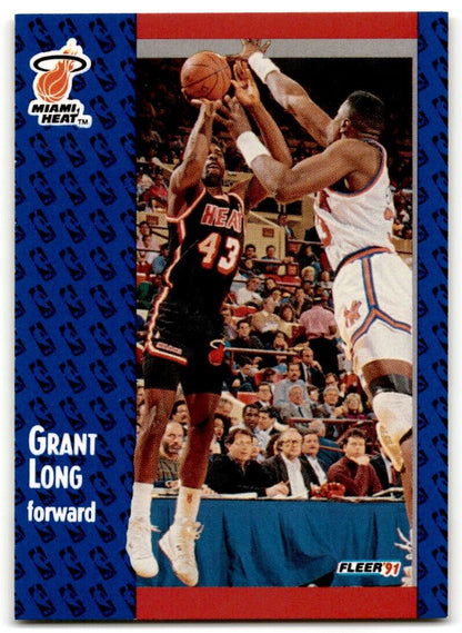 1991-92 Fleer Grant Long Miami Heat #109