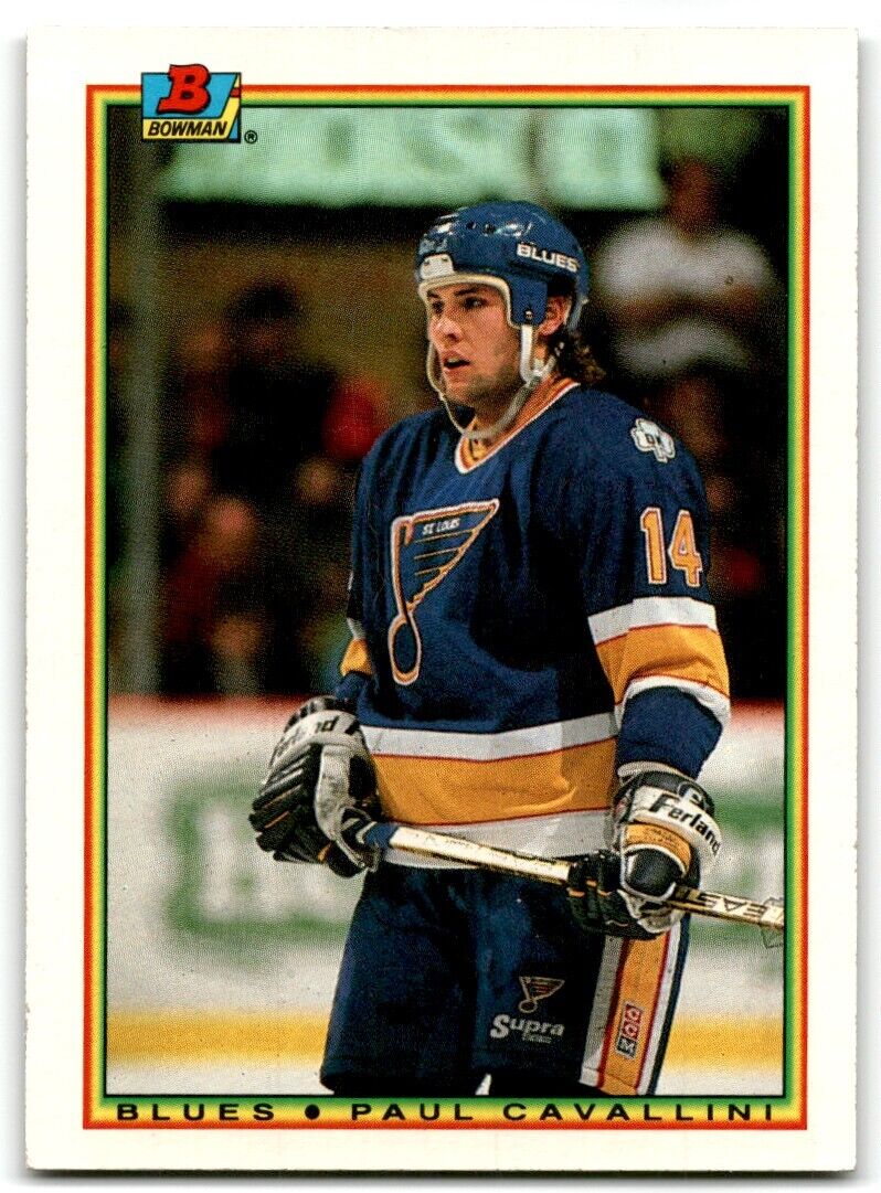 1990-91 Bowman Paul Cavallini St. Louis Blues #22