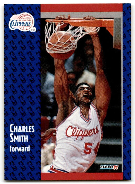 1991-92 Fleer Charles Smith Los Angeles Clippers #96