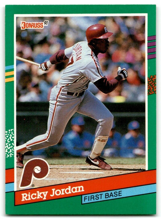 1991 Donruss Ricky Jordan Philadelphia Phillies #466