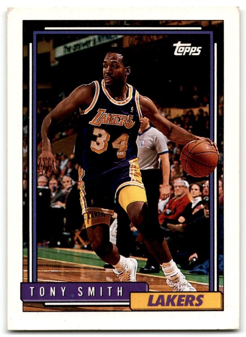 1992-93 Topps Tony Smith Los Angeles Lakers #72