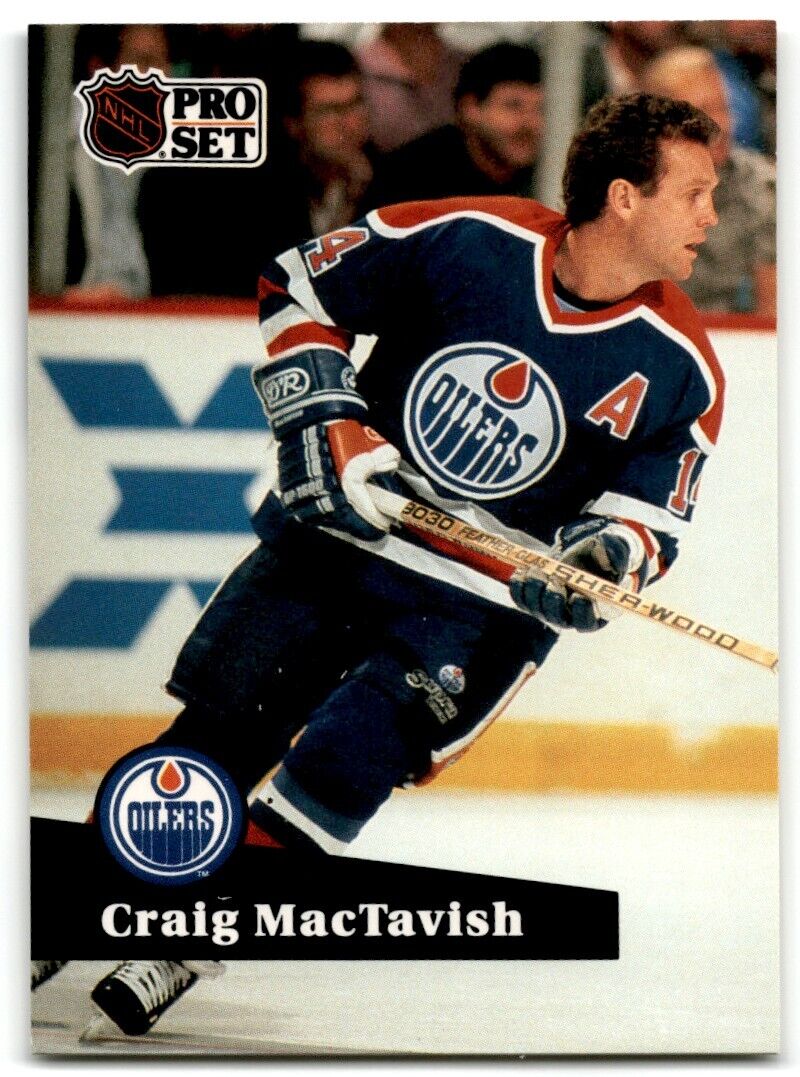 1991-92 Pro Set Craig MacTavish Edmonton Oilers #77