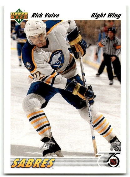 1991-92 Upper Deck Rick Vaive Buffalo Sabres #179B