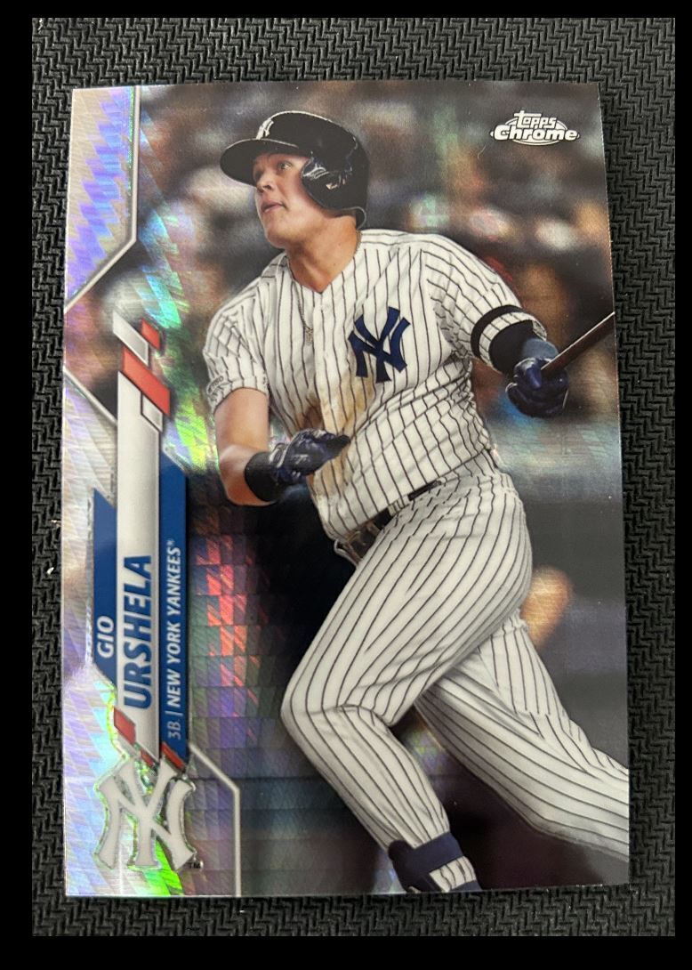 2020 Topps Chrome Gio Urshela New York Yankees #34 Refractor