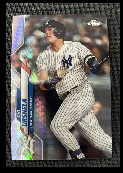 2020 Topps Chrome Gio Urshela New York Yankees #34 Refractor