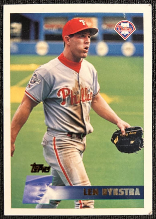 1996 Topps Lenny Dykstra Philadelphia Phillies #261