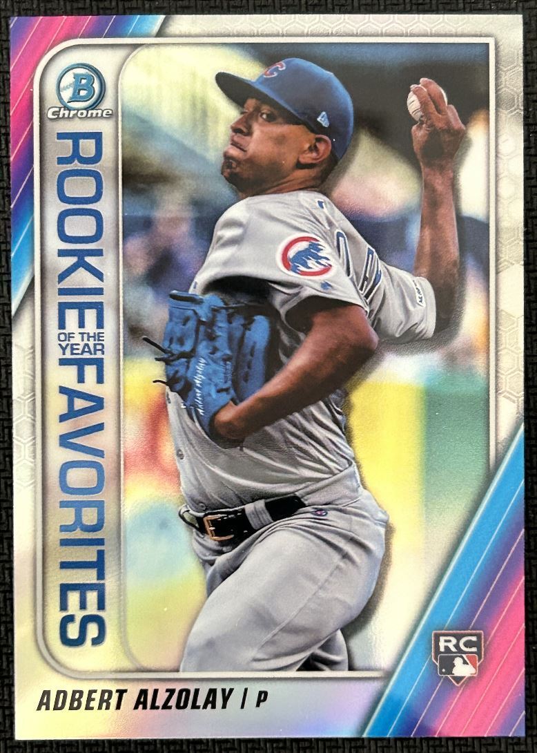 2020 Bowman Rookie of the Year Favorites Adbert Alzolay Rookie Chicago Cubs