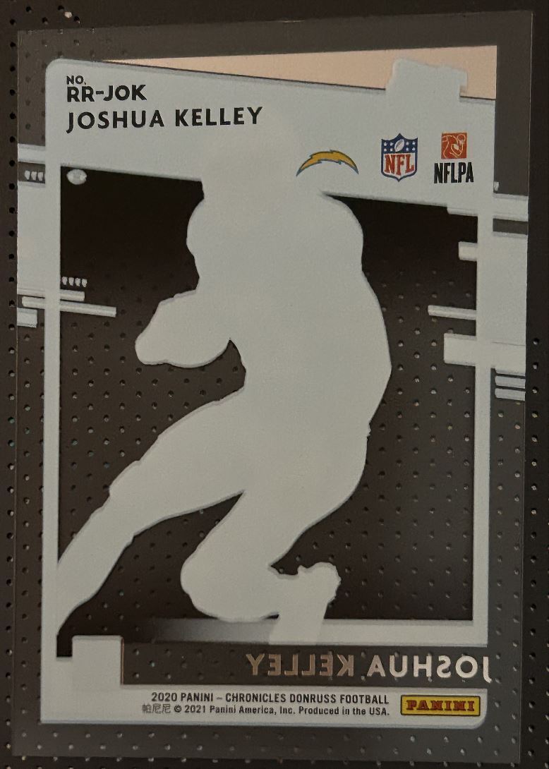 2020 Panini Chronicles Clearly Donruss Rated Rookie Joshua Kelley Rookie Los