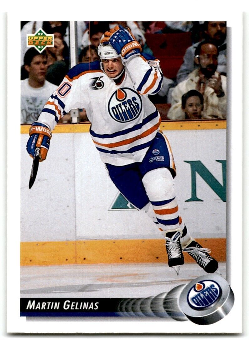 1992-93 Upper Deck Martin Gelinas Edmonton Oilers #282