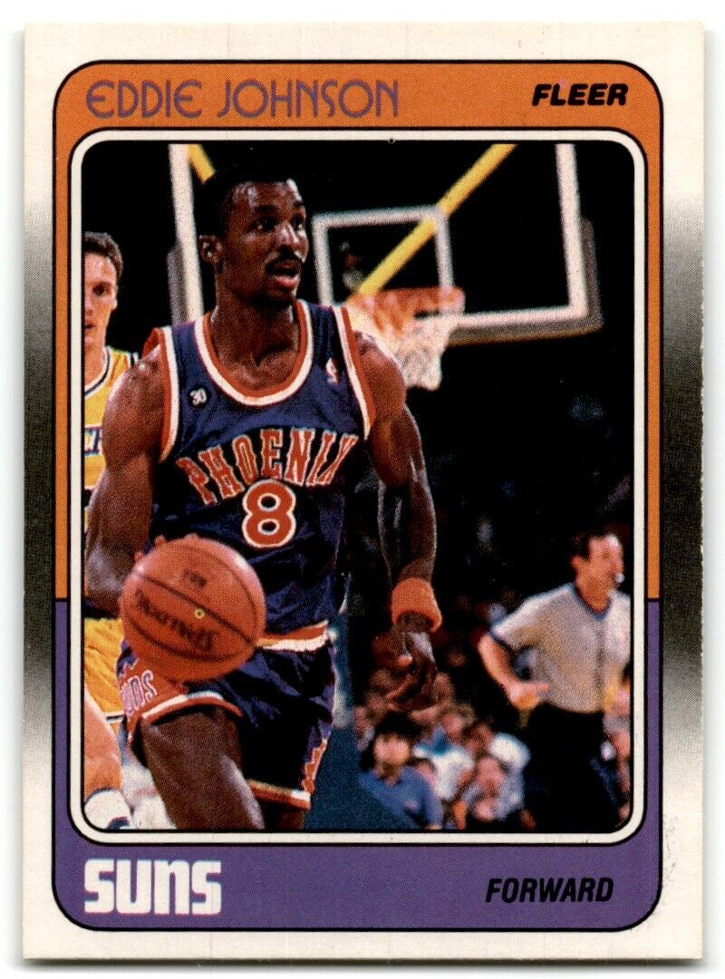 1988-89 Fleer Eddie Johnson Phoenix Suns #90