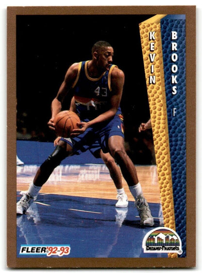 1992-93 Fleer Kevin Brooks Denver Nuggets #327