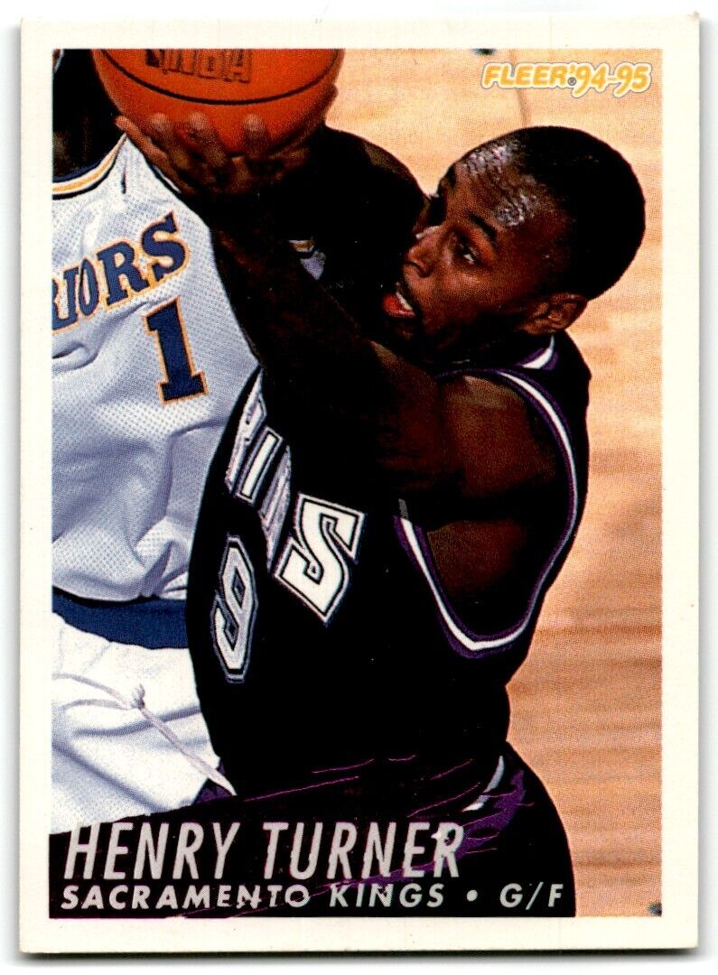 1994-95 Fleer Henry Turner Rookie Sacramento Kings #365