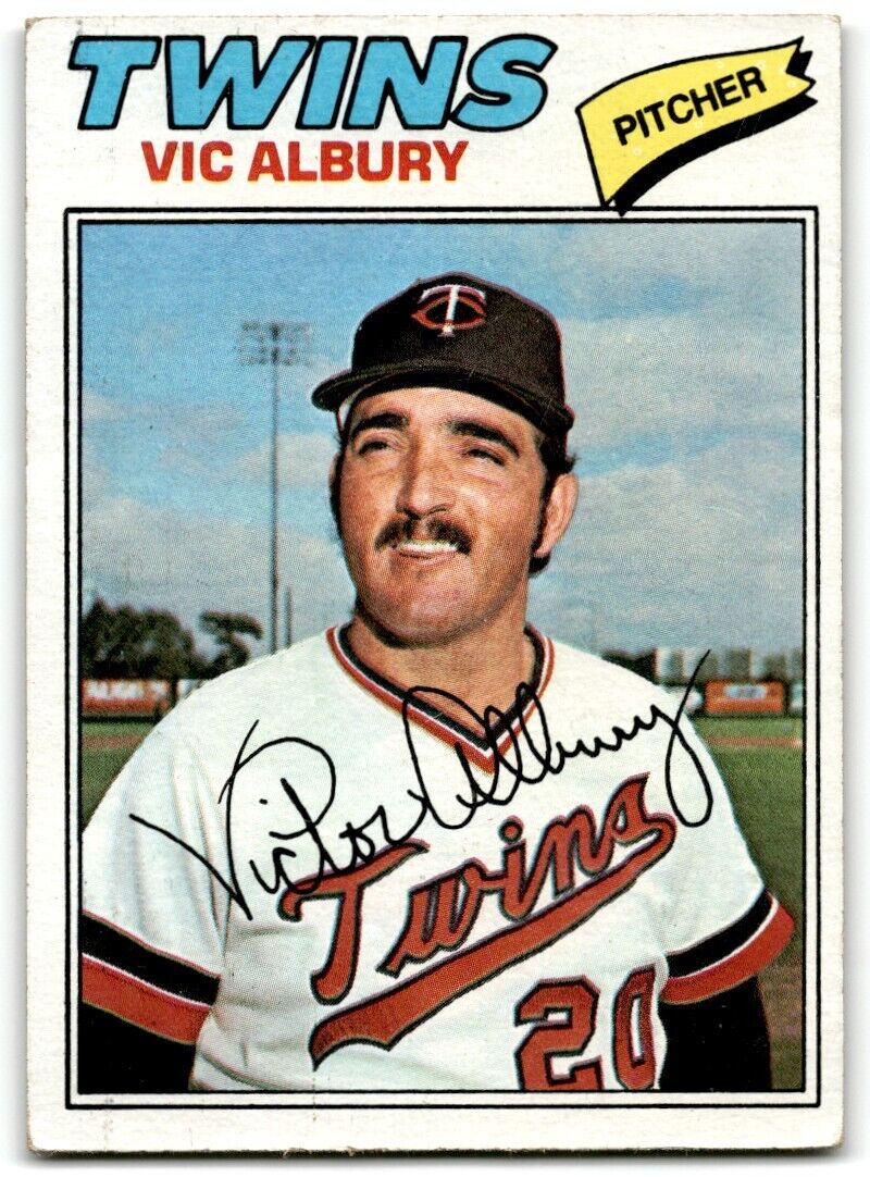 1977 Topps Vic Albury Minnesota Twins #536