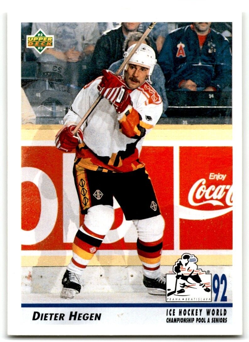 1992-93 Upper Deck Dieter Hegen Rookie Germany #370