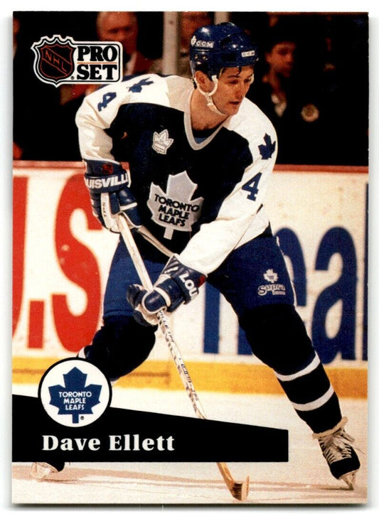 1991-92 Pro Set Dave Ellett Toronto Maple Leafs #230