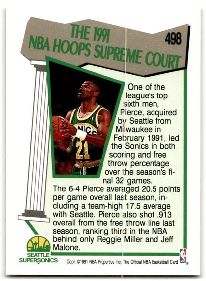 1991-92 Hoops Ricky Pierce Seattle SuperSonics #498