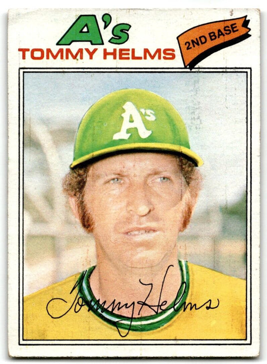 1977 Topps Tommy Helms Oakland Athletics #402