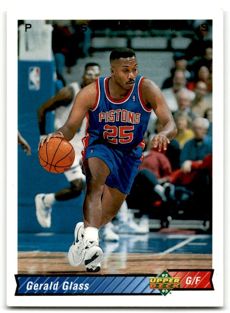 1992-93 Upper Deck Gerald Glass Detroit Pistons #323