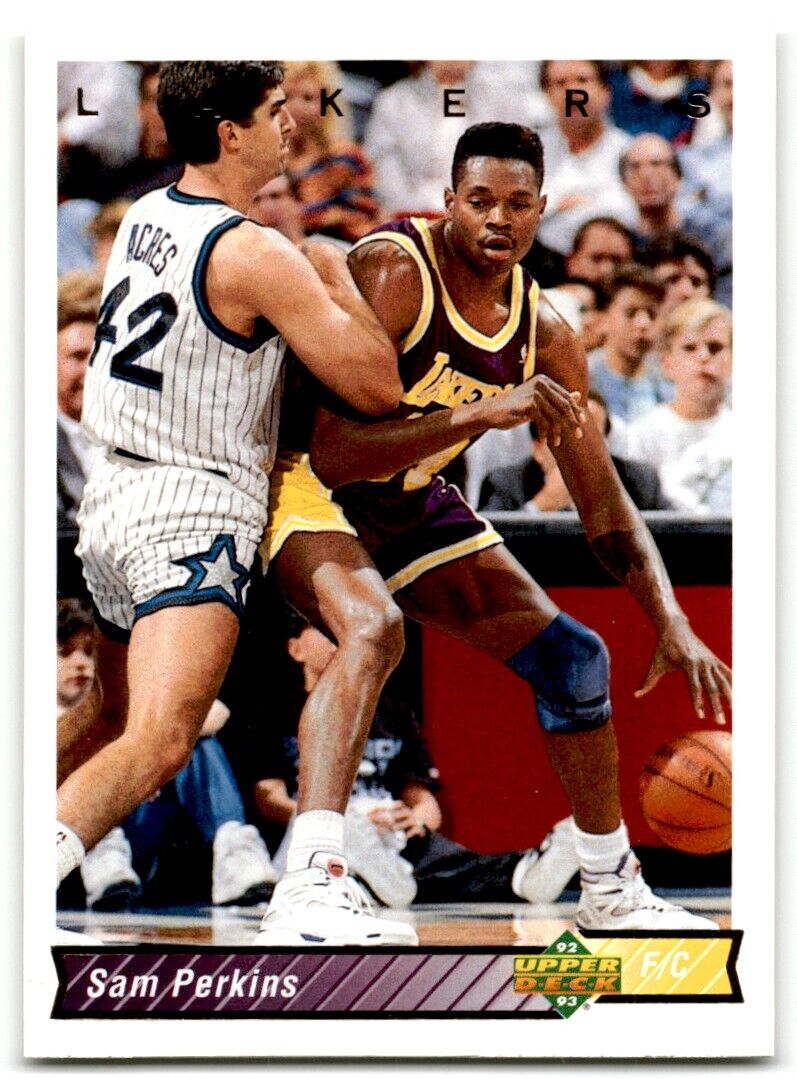 1992-93 Upper Deck Sam Perkins Los Angeles Lakers #160