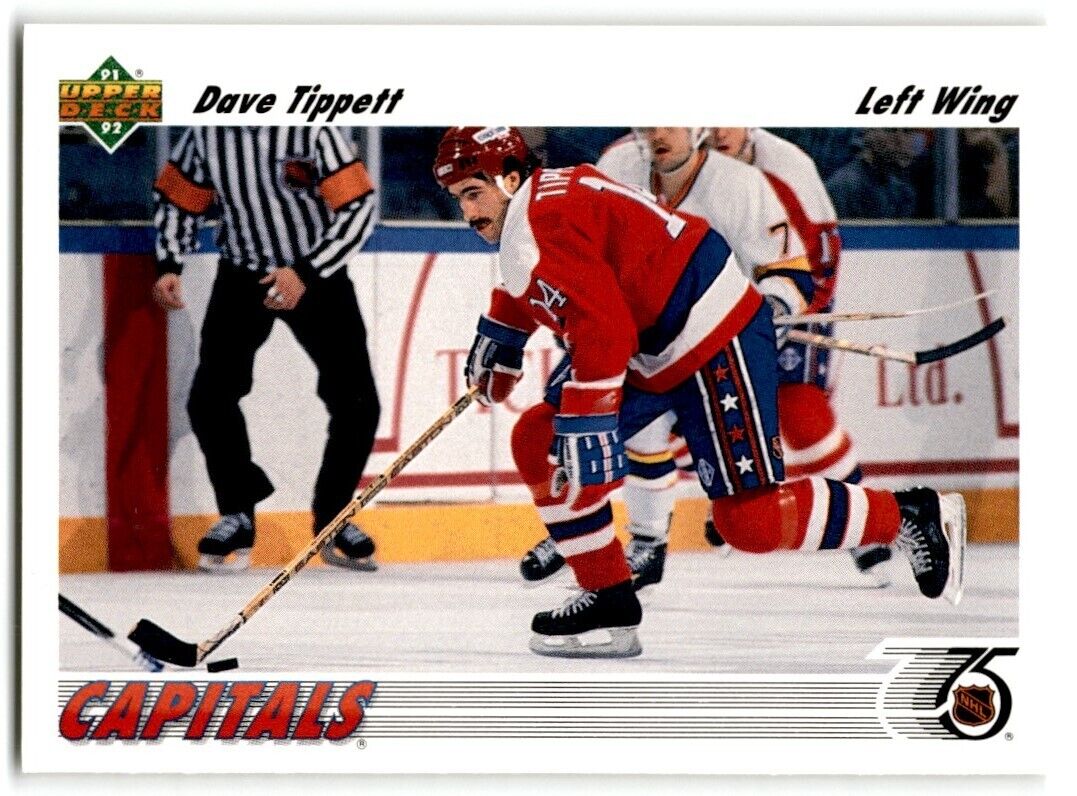 1991-92 Upper Deck Dave Tippett Washington Capitals #480