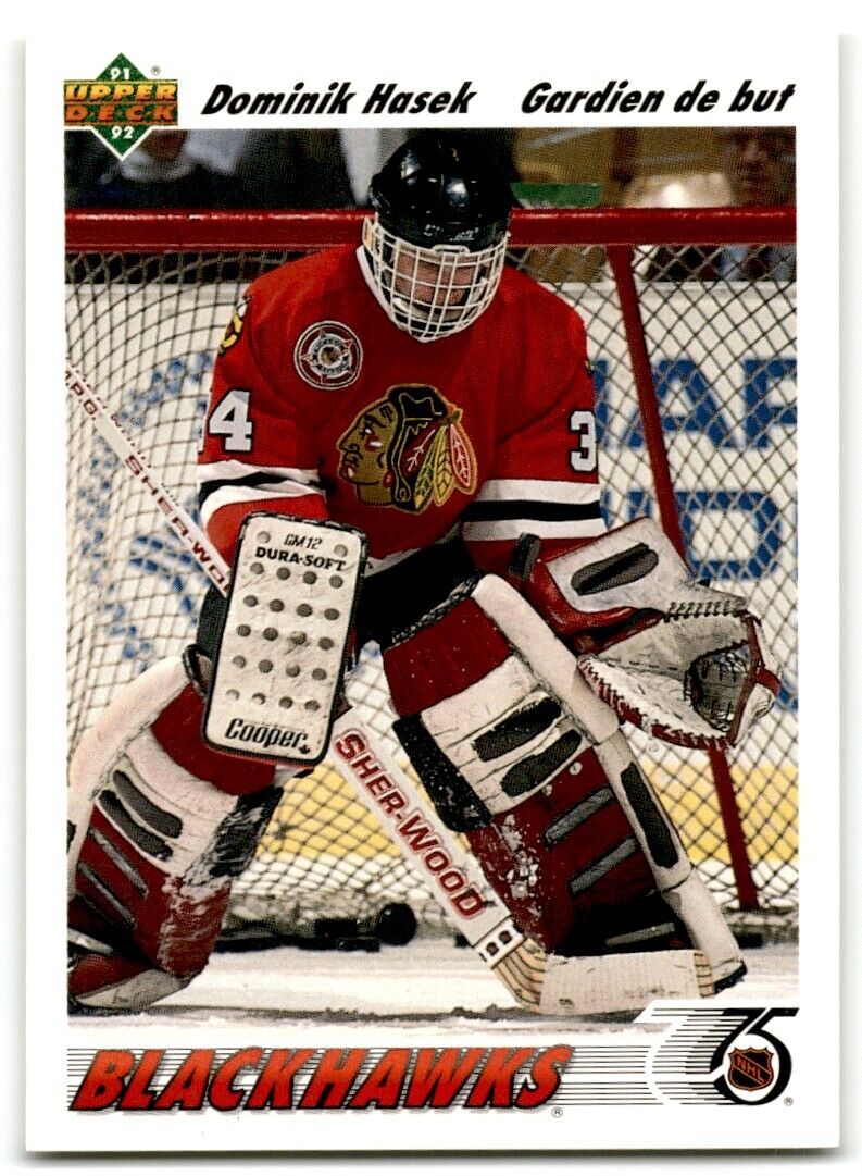 1991-92 Upper Deck Dominik Hasek Rookie Chicago Blackhawks #335