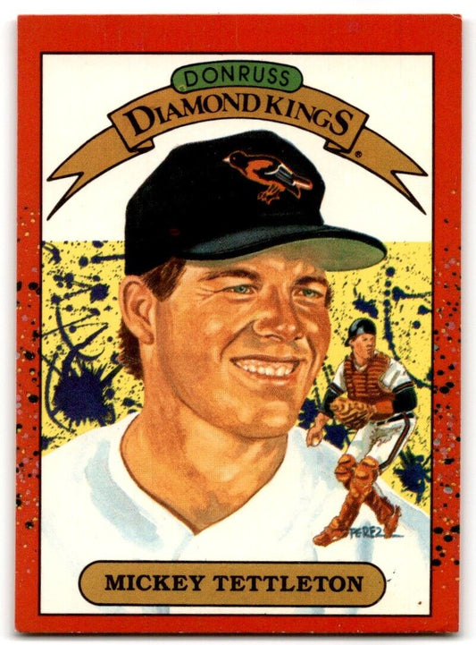 1990 Donruss Diamond Kings Mickey Tettleton Baltimore Orioles #5