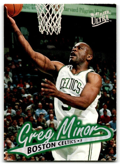 1996-97 Ultra Greg Minor Boston Celtics #156