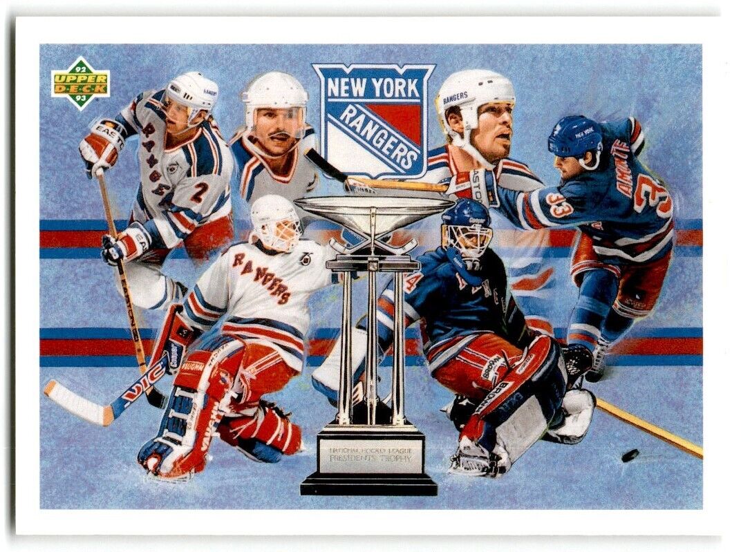 1992-93 Upper Deck Presidents' Trophy New York Rangers #34