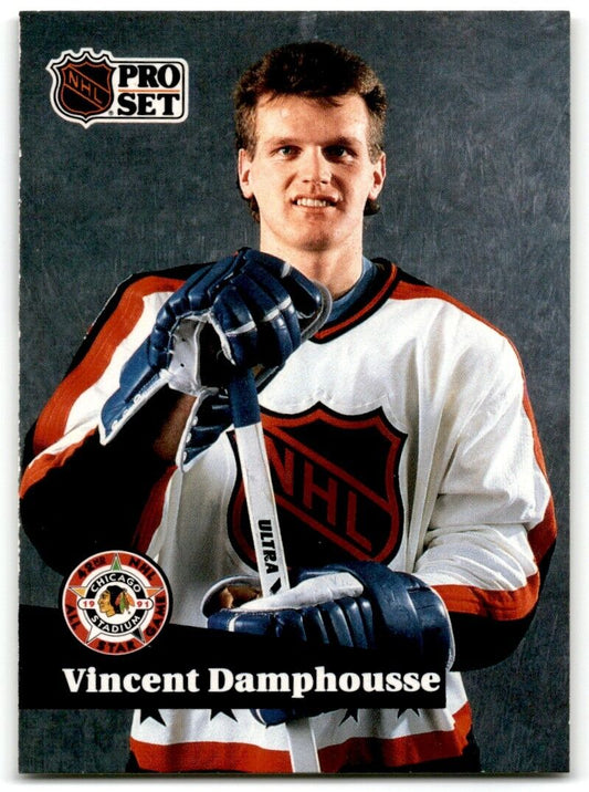 1991-92 Pro Set French Vincent Damphousse Toronto Maple Leafs #293