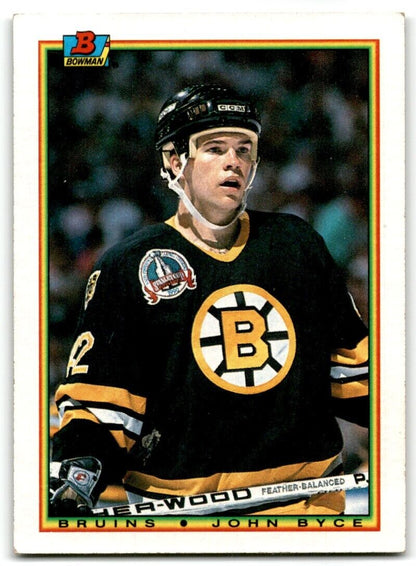 1990-91 Bowman John Byce Rookie Boston Bruins #38