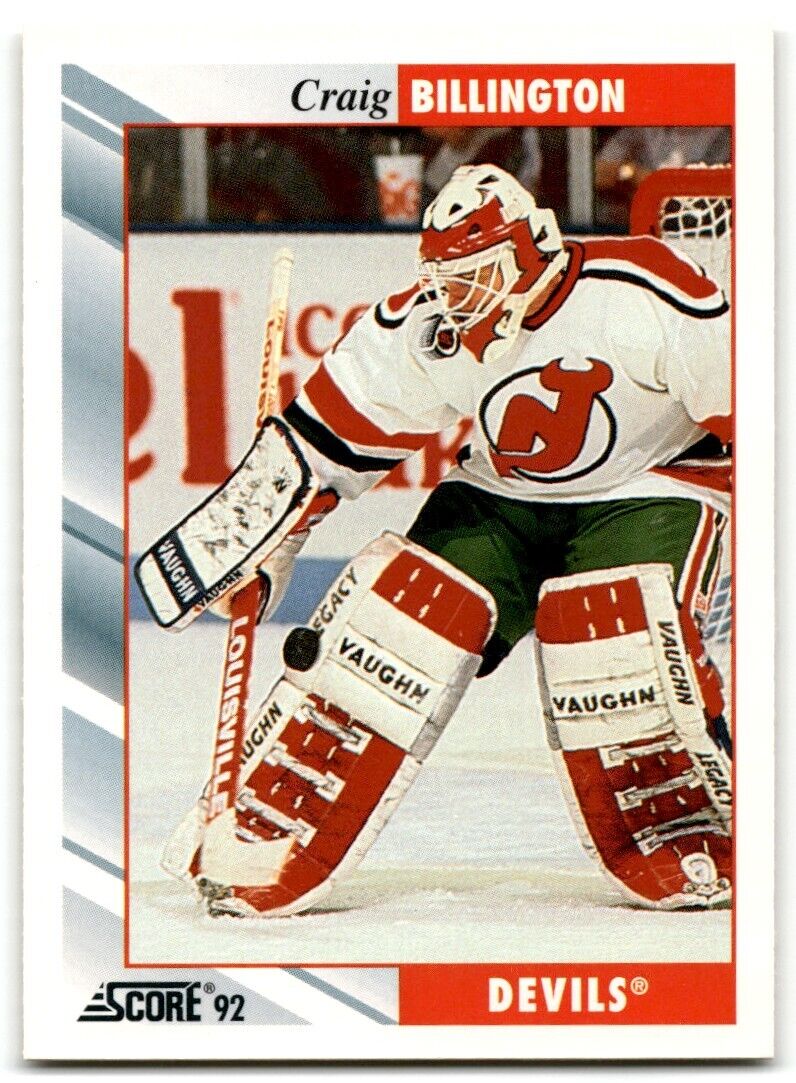 1992-93 Score Craig Billington New Jersey Devils #228