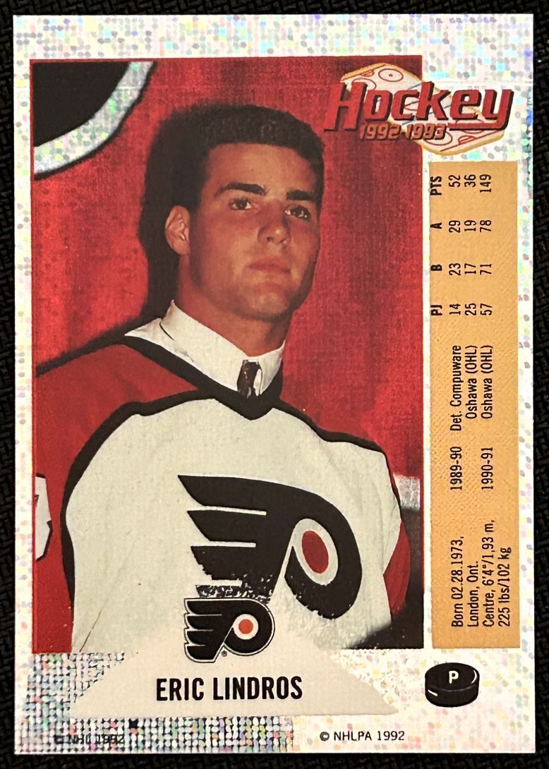 1992-93 Panini Stickers Eric Lindros Philadelphia Flyers