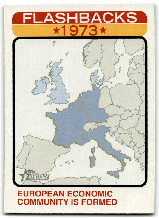 2022 Topps Heritage News Flashbacks European Economic Community is Formed #NF-1