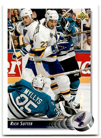 1992-93 Upper Deck Rich Sutter St. Louis Blues #143