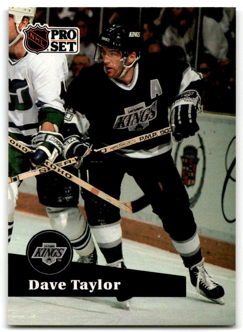 1991-92 Pro Set French Dave Taylor Los Angeles Kings #103