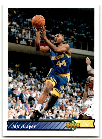 1992-93 Upper Deck Jeff Grayer Golden State Warriors #406