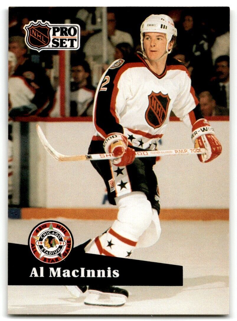 1991-92 Pro Set French Al MacInnis Calgary Flames #275