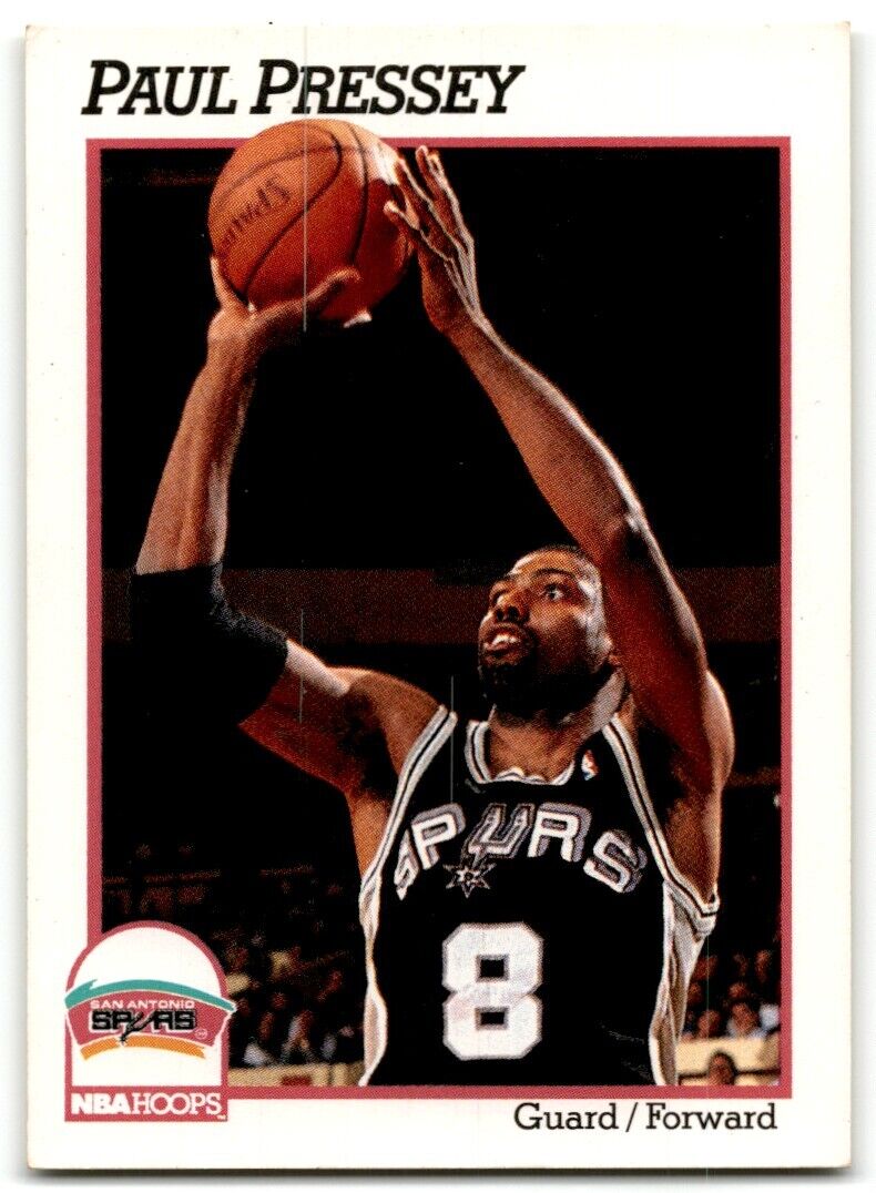 1991-92 Hoops Paul Pressey San Antonio Spurs #193