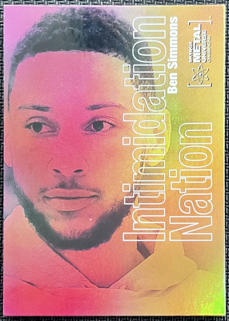 2021-22 Skybox Metal Universe Championship Preview Ben Simmons #IN-10