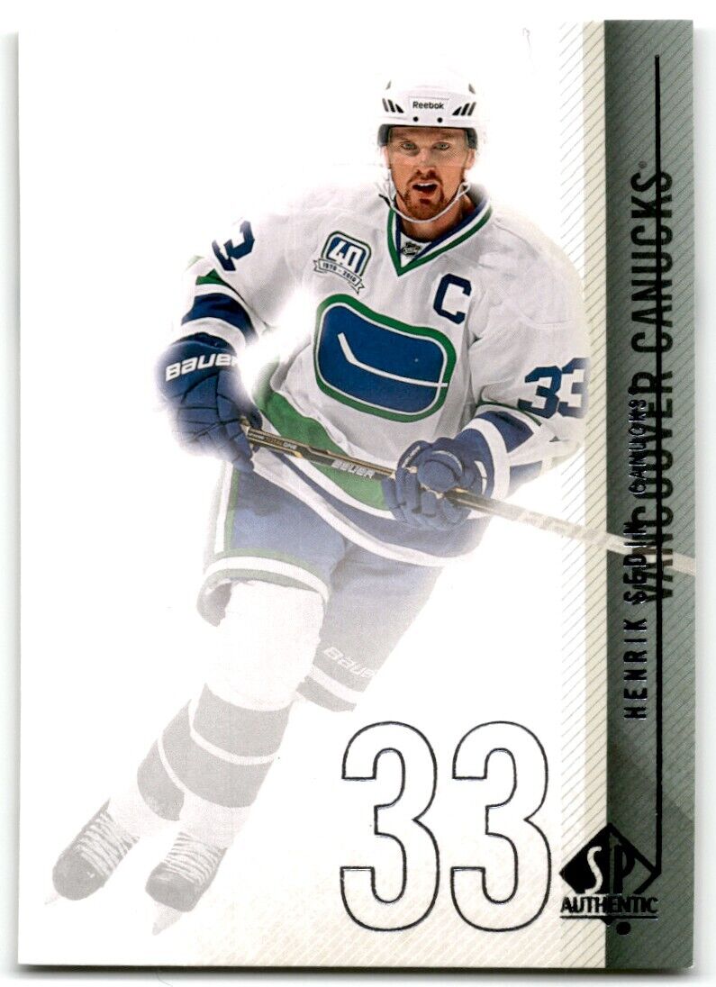 2010-11 SP Authentic Henrik Sedin Vancouver Canucks #105