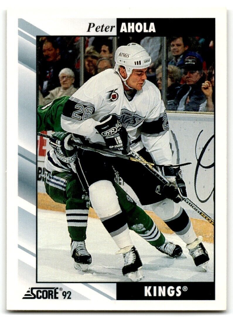 1992-93 Score Peter Ahola Los Angeles Kings #310