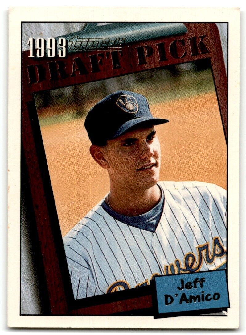 1994 Topps Jeff D'Amico Rookie Milwaukee Brewers #759