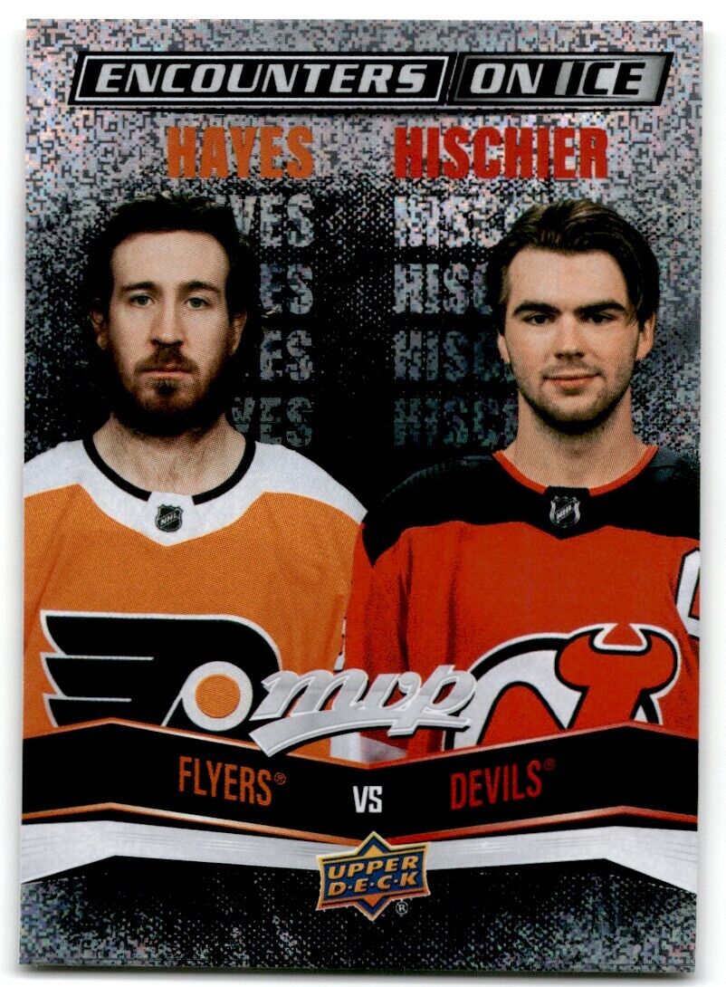 2022-23 Upper Deck MVP Encounters on Ice Kevin Hayes/Nico Hischier Philadelphia