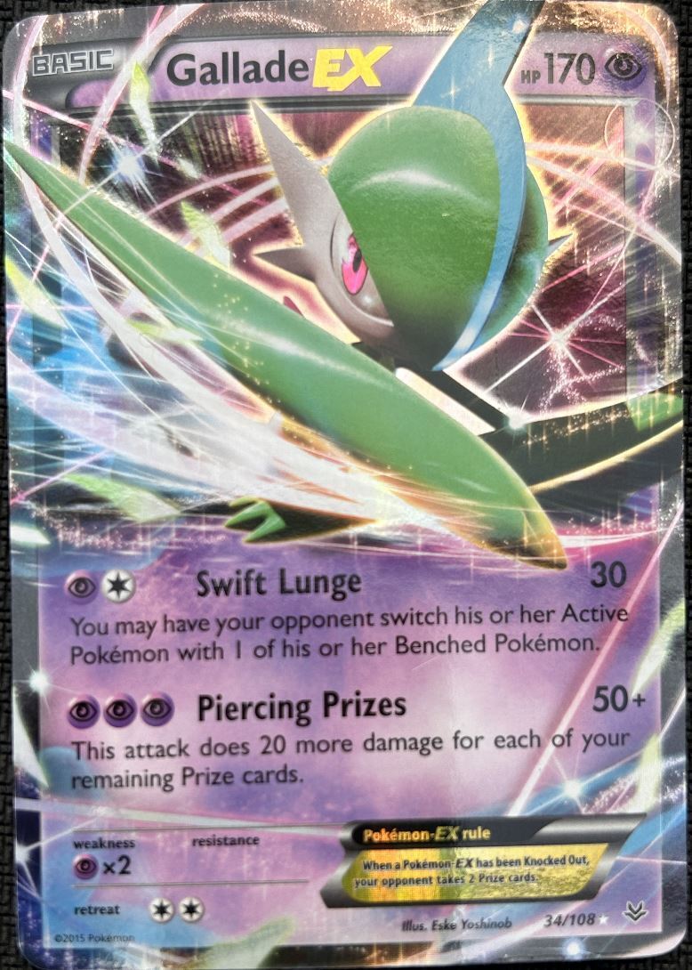 2015 XY - Roaring Skies Gallade-EX Basic/Rare Holo EX #34