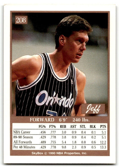 1990-91 SkyBox Jeff Turner Orlando Magic #208