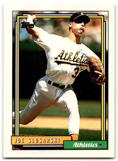 1992 Topps Joe Slusarski Oakland Athletics #651